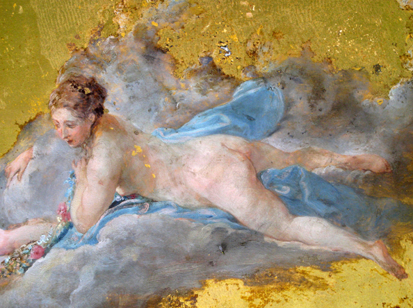 Recumbent Nude By Francois Boucher